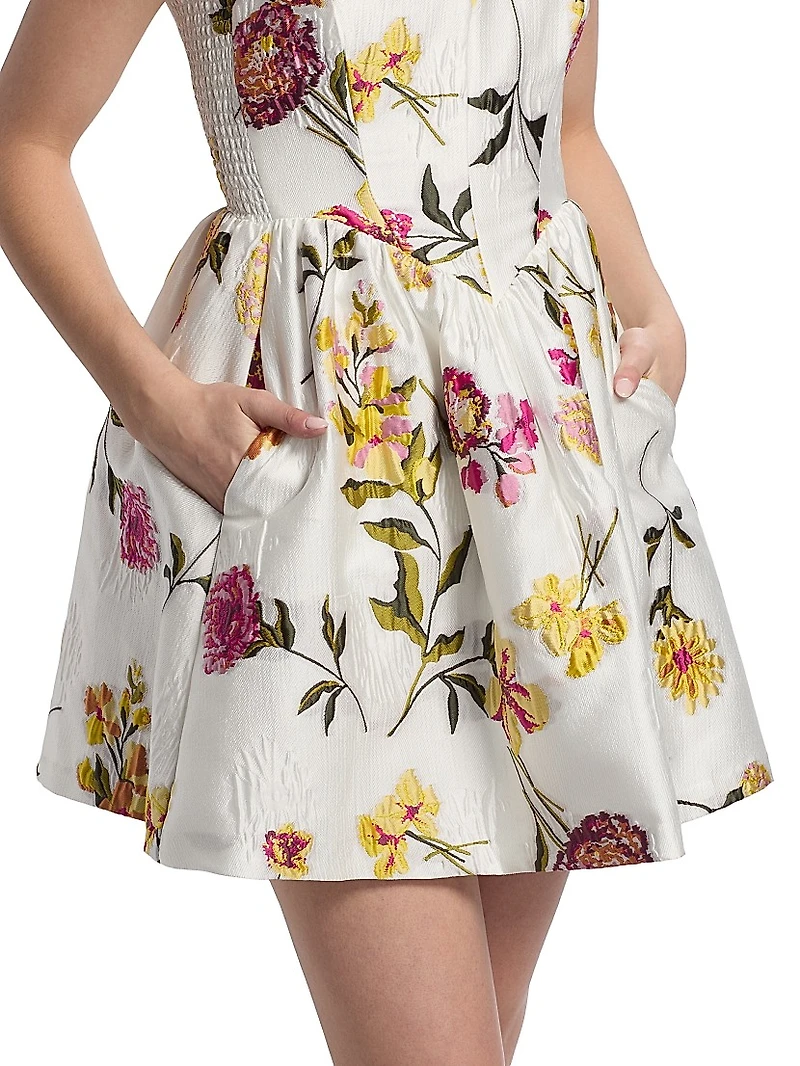 Mabel Floral Fit & Flare Minidress