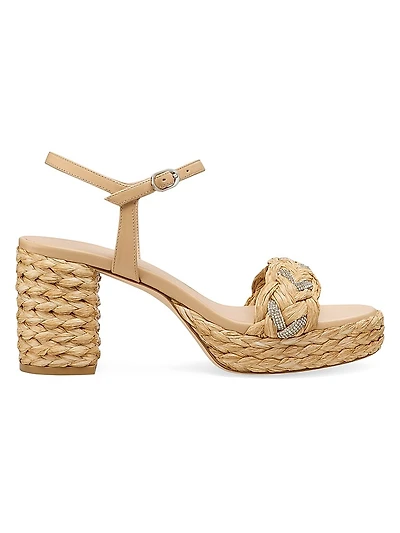 Lana Raffia 80MM Platform Sandals
