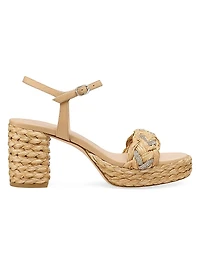 Lana Raffia 80MM Platform Sandals