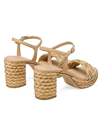 Lana Raffia 80MM Platform Sandals