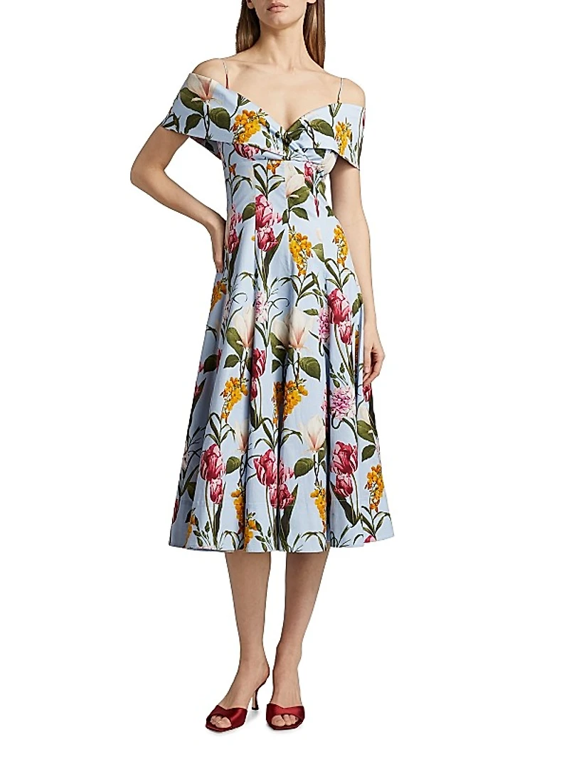 Minnie Floral Midi-Dress