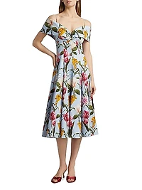 Minnie Floral Midi-Dress