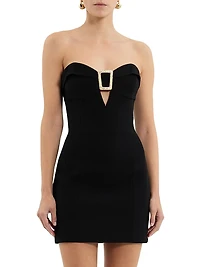 Altair Embellished Cut-Out Strapless Minidress