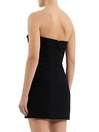 Altair Embellished Cut-Out Strapless Minidress