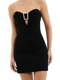 Altair Embellished Cut-Out Strapless Minidress