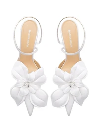 Orchid 95MM Satin Pointed Toe Pumps