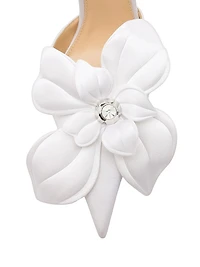 Orchid 95MM Satin Pointed Toe Pumps