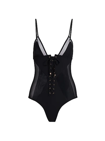 Peep Show One-Piece Swimsuit