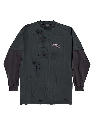 Political Campaign Long Sleeve Layered T-Shirt
