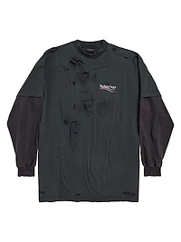 Political Campaign Long Sleeve Layered T-Shirt