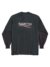 Political Campaign Long Sleeve Layered T-Shirt