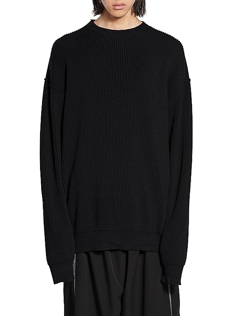 Stretched Crewneck Sweater
