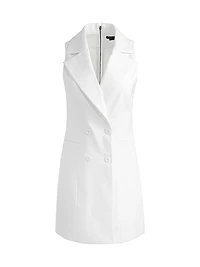 Meritt Linen-Blend Tuxedo Minidress