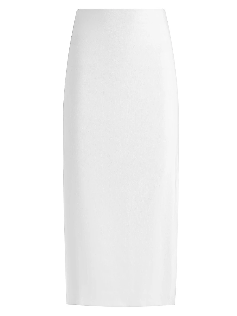 Maeve Linen-Blend Slip Skirt