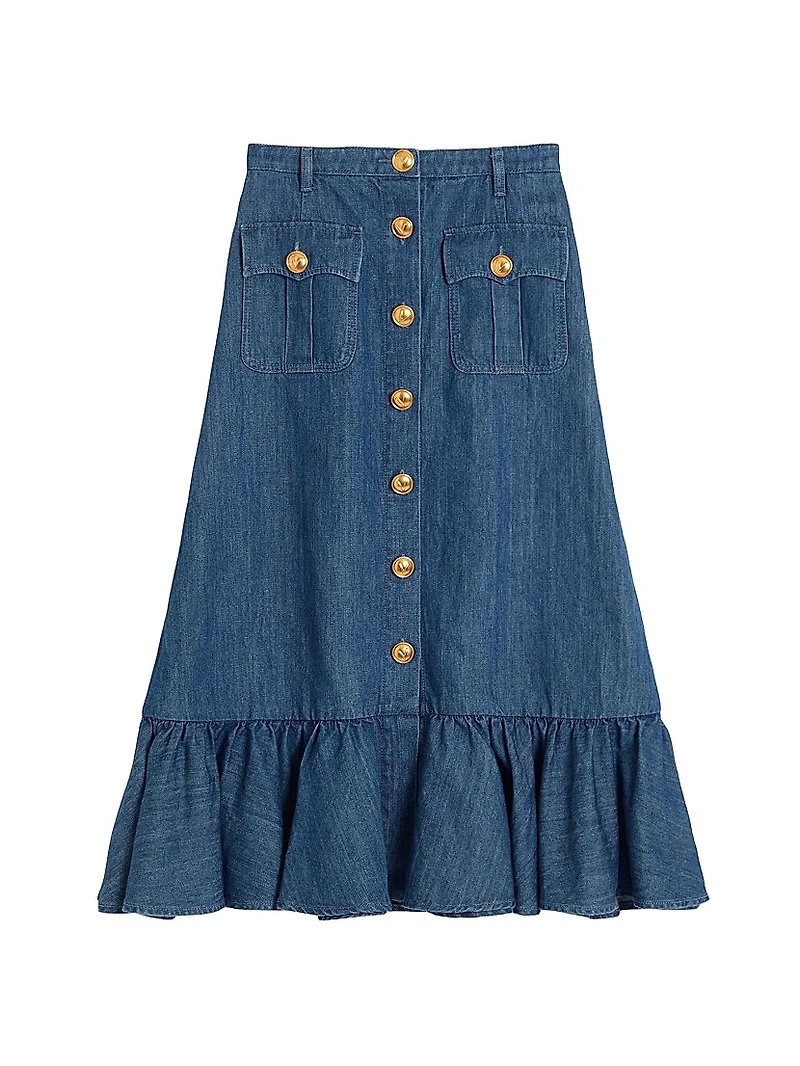 Lightweight Denim Skirt