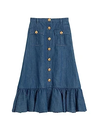 Lightweight Denim Skirt