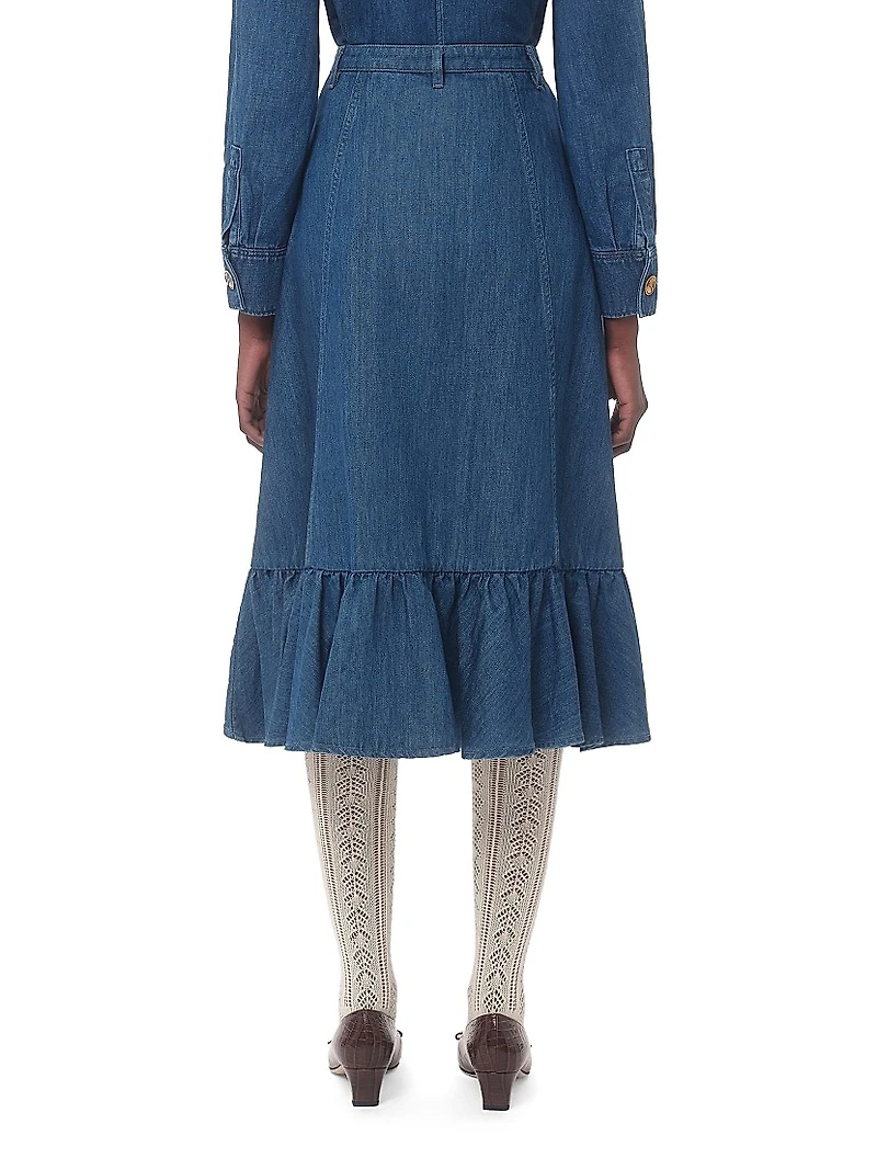 Lightweight Denim Skirt