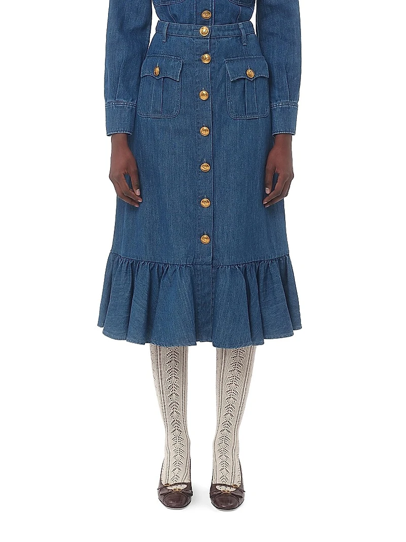 Lightweight Denim Skirt