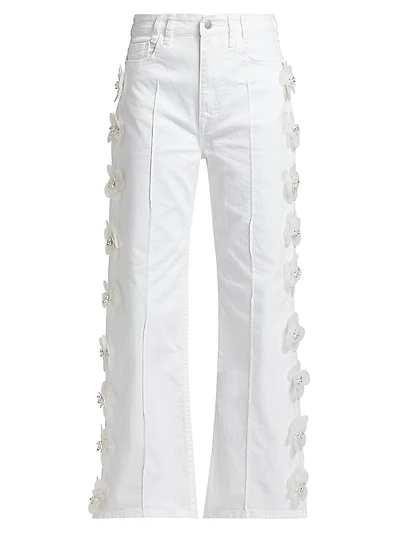 Daisy Embellished Colored Jeans