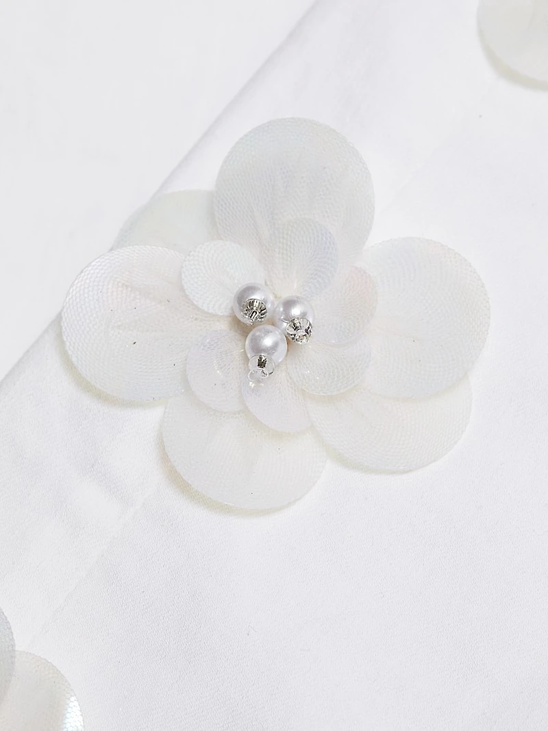 Daisy Embellished Colored Jeans