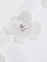 Daisy Embellished Colored Jeans