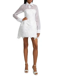 Laura Embellished Organza Blouse