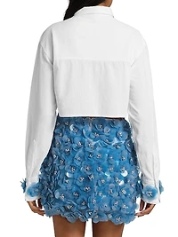 Movement Julia Organza Cotton Cropped Blouse