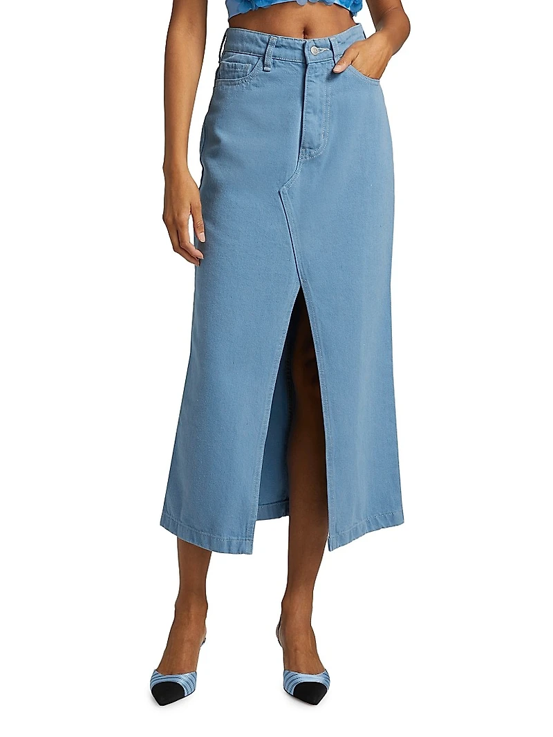 Kim Denim Midi-Skirt