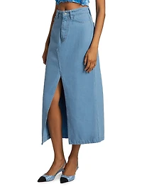 Kim Denim Midi-Skirt