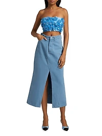 Kim Denim Midi-Skirt