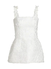 Marie Floral Lace Peplum Top