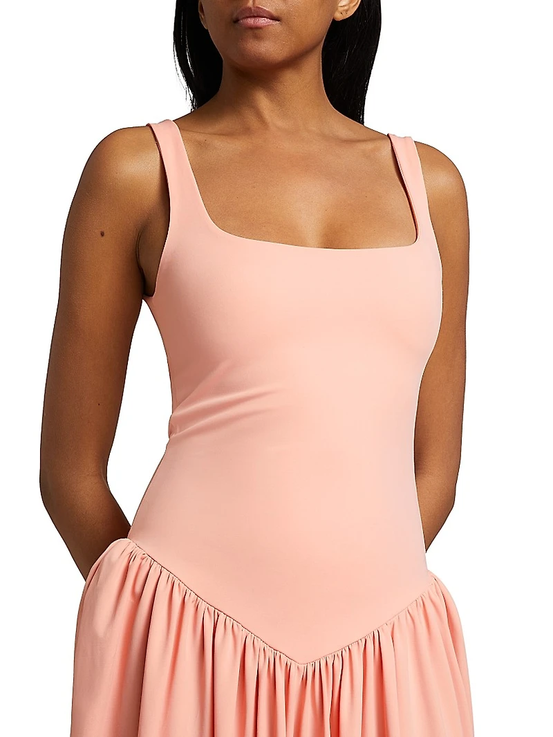 Viana Pleated Maxi Dress