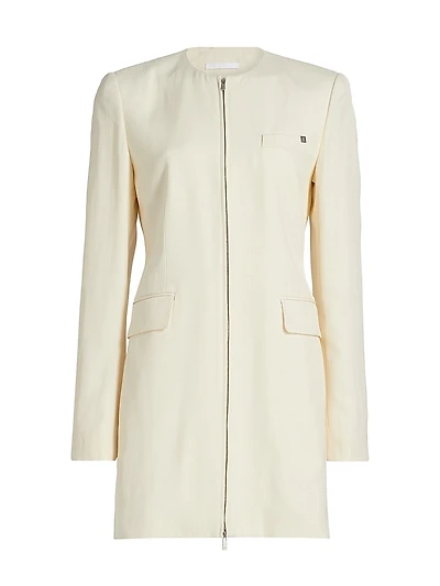 Tailored Zip-Front Dress