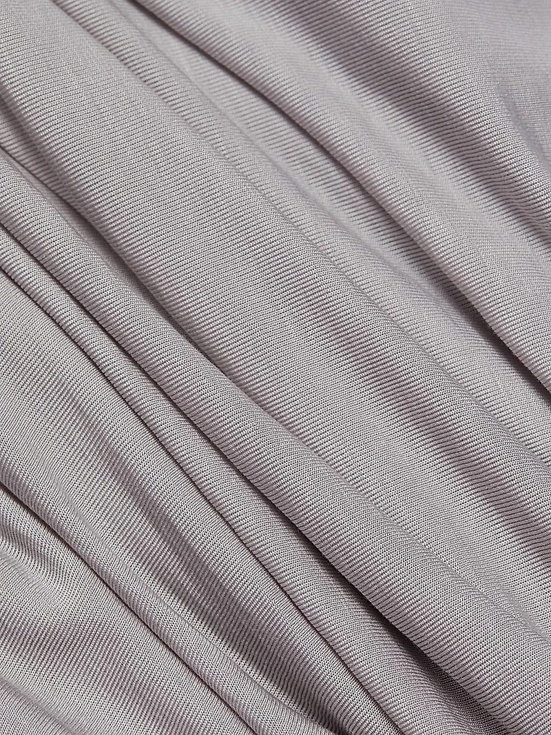 Wind Asymmetric Draped Miniskirt