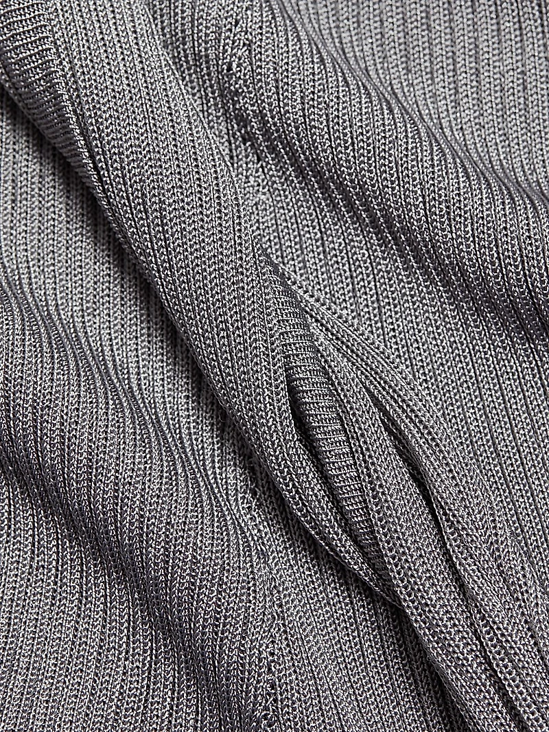 Rib-Knit Twist-Back Tank