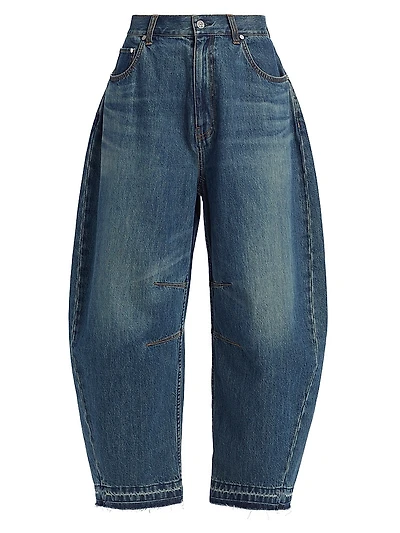 Cocoon Mid-Rise Balloon-Leg Jeans