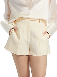 Tailored Flared Shorts