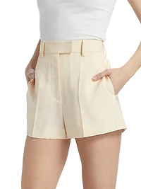 Tailored Flared Shorts