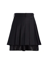 Natura Wool Pleated Skort
