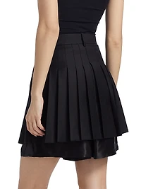 Natura Wool Pleated Skort