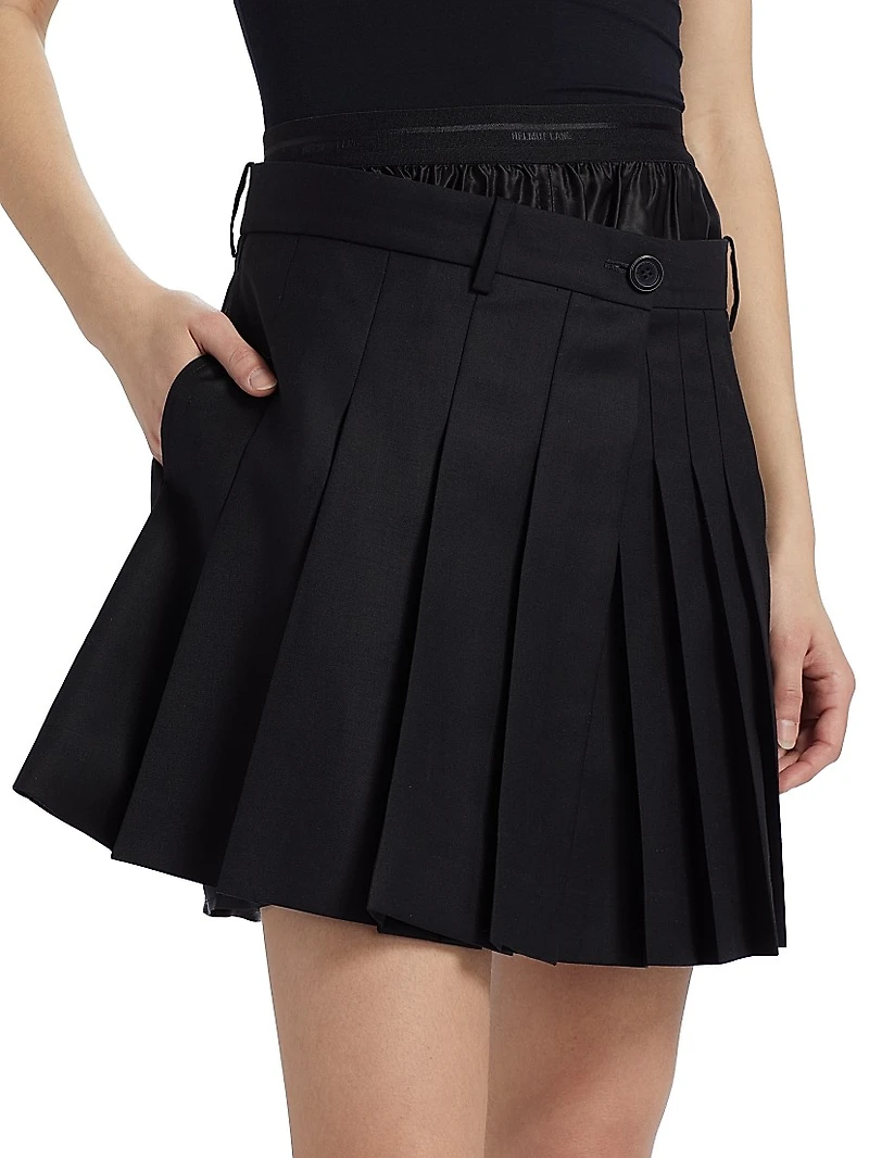 Natura Wool Pleated Skort
