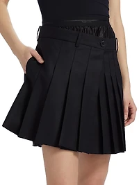 Natura Wool Pleated Skort