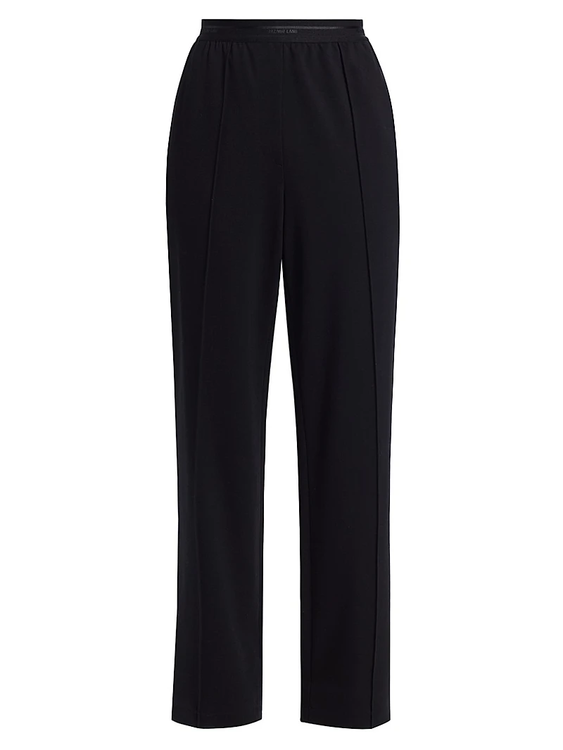 Pintuck Straight-Leg Pants