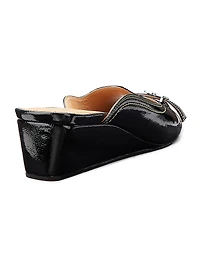 Butterfly Wedge Mule Sandals