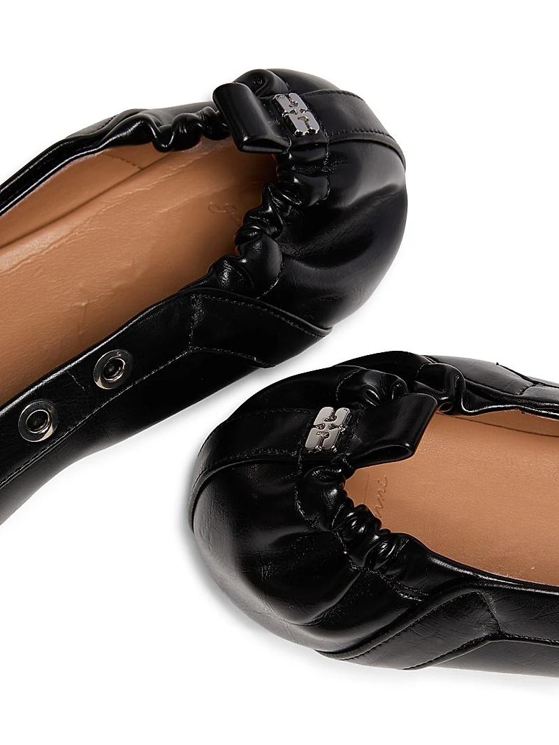 Lace-Up Ballerina Flats