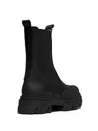 Logo Leather Chelsea Boots