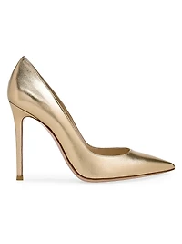 105MM Metallic Leather Pumps
