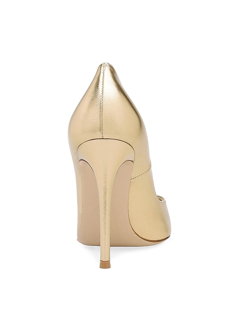 105MM Metallic Leather Pumps