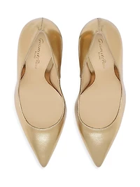 105MM Metallic Leather Pumps