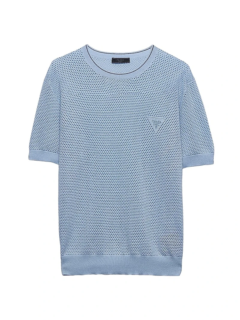 Silk and Cotton Crewneck Sweater